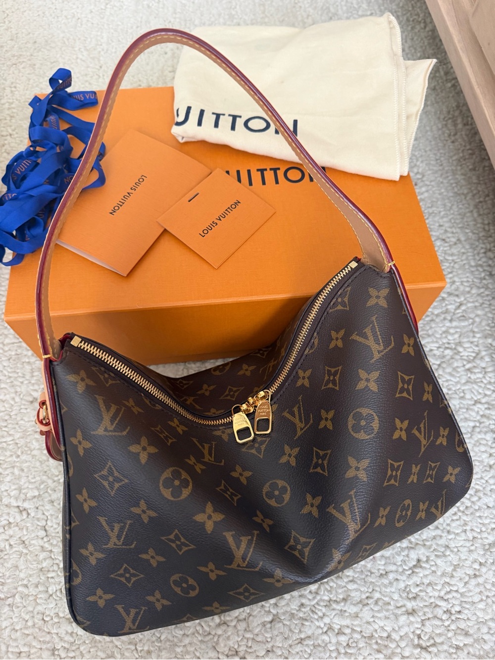 BRAND NEW Slouchy PM Louis Vuitton Monogram Hobo Shoulder Bag